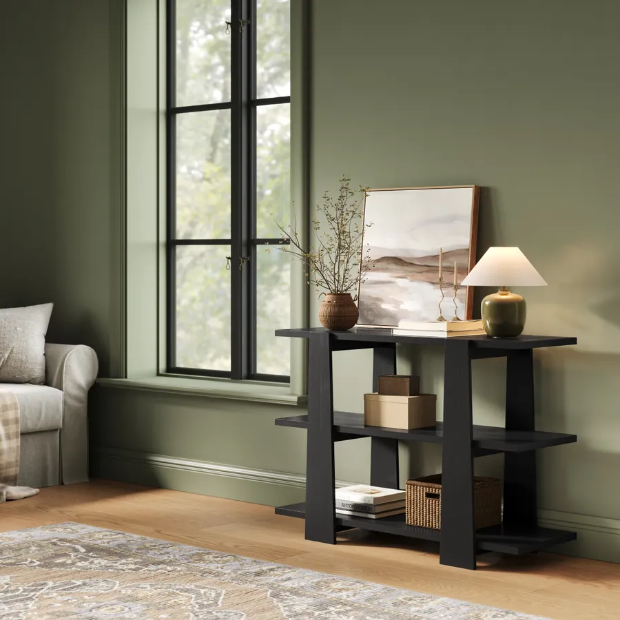 Dragonfly Furniture console table in Black oak
