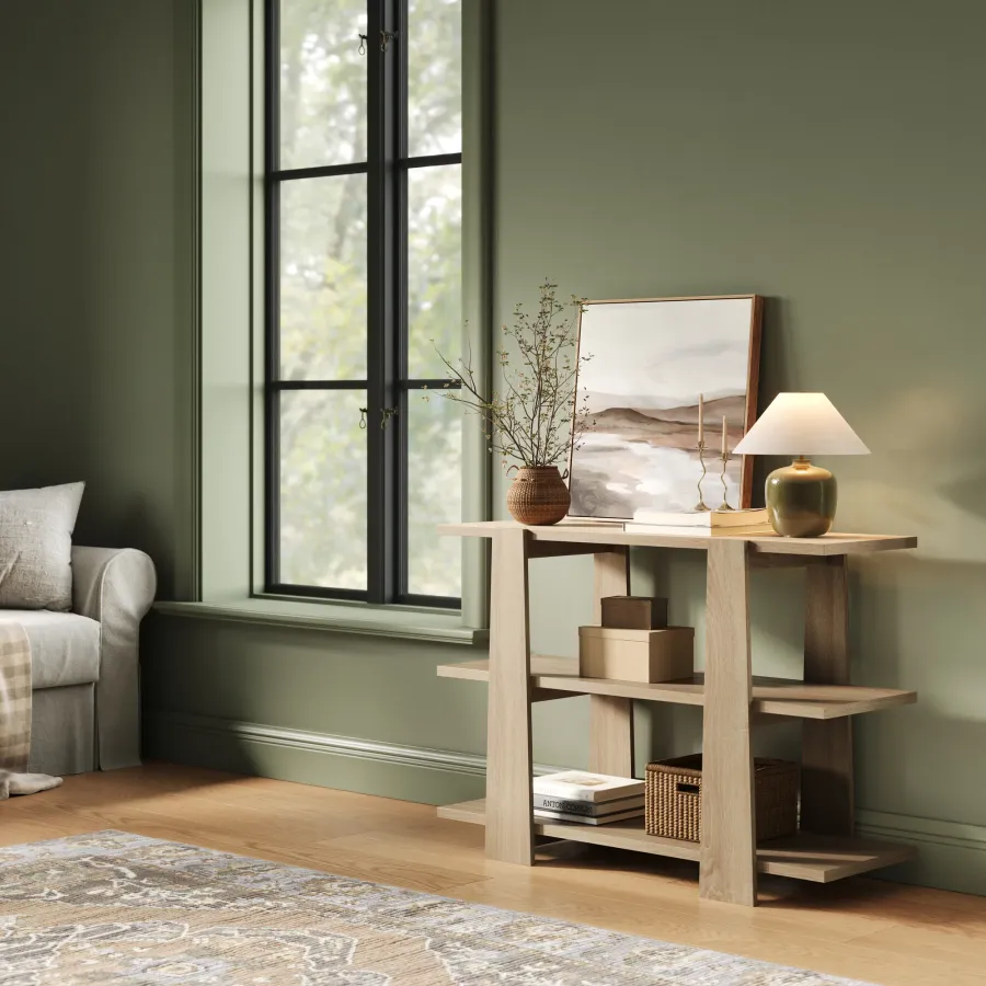 Dragonfly Furniture console table in Light oak