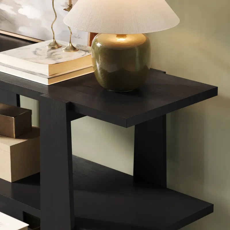 3D Furniture Rendering for Dragonfly Furniture — 3-Tier Wood Console Table, view 11