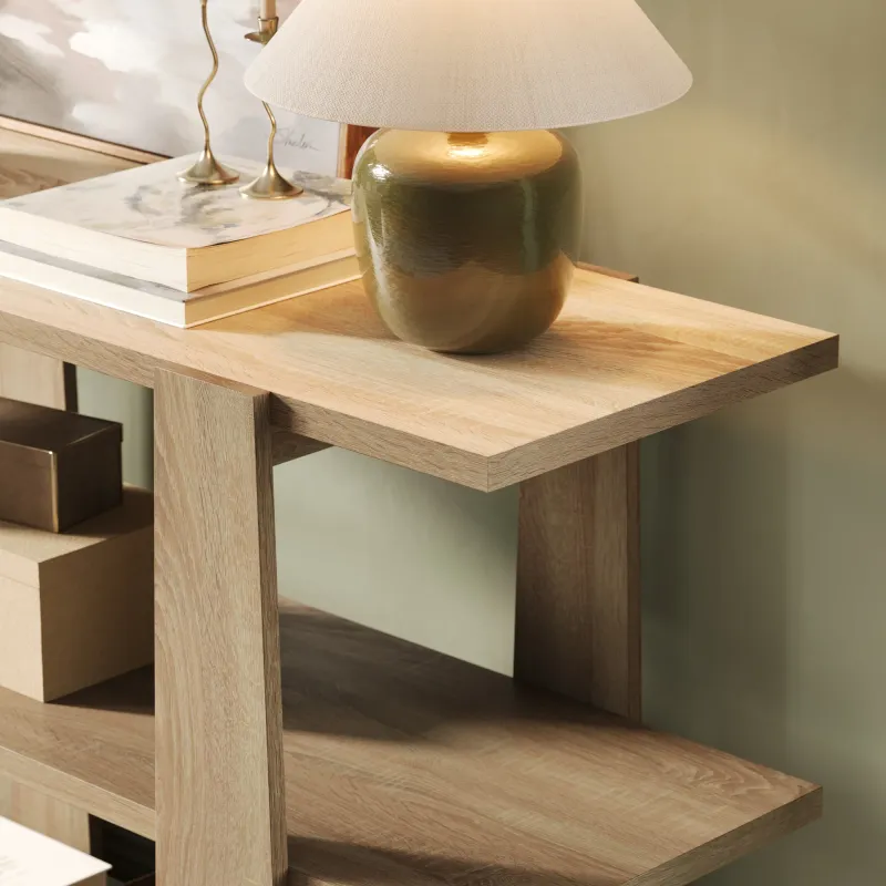 3D Furniture Rendering for Dragonfly Furniture — 3-Tier Wood Console Table, view 12