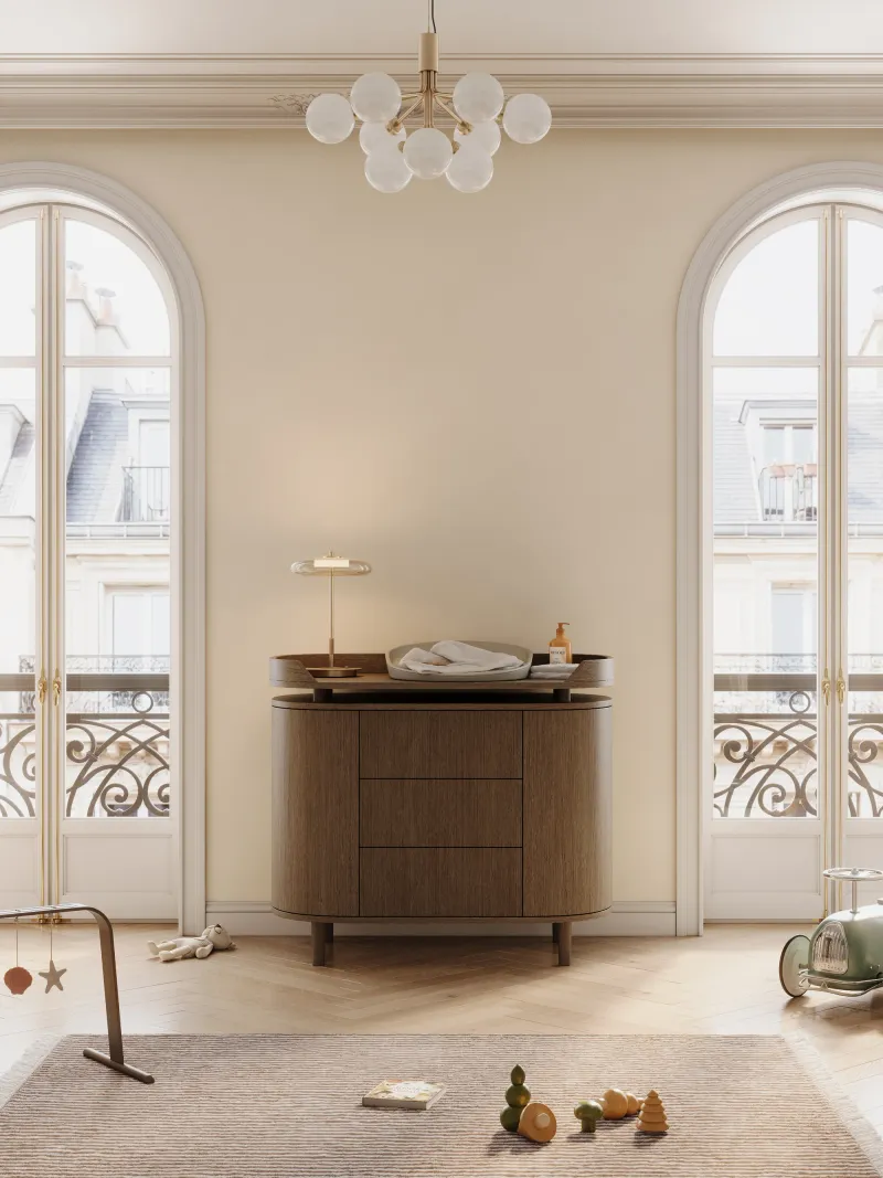 3D Furniture Rendering for KAS Kopenhagen — Kai Nursery Collection, view 4
