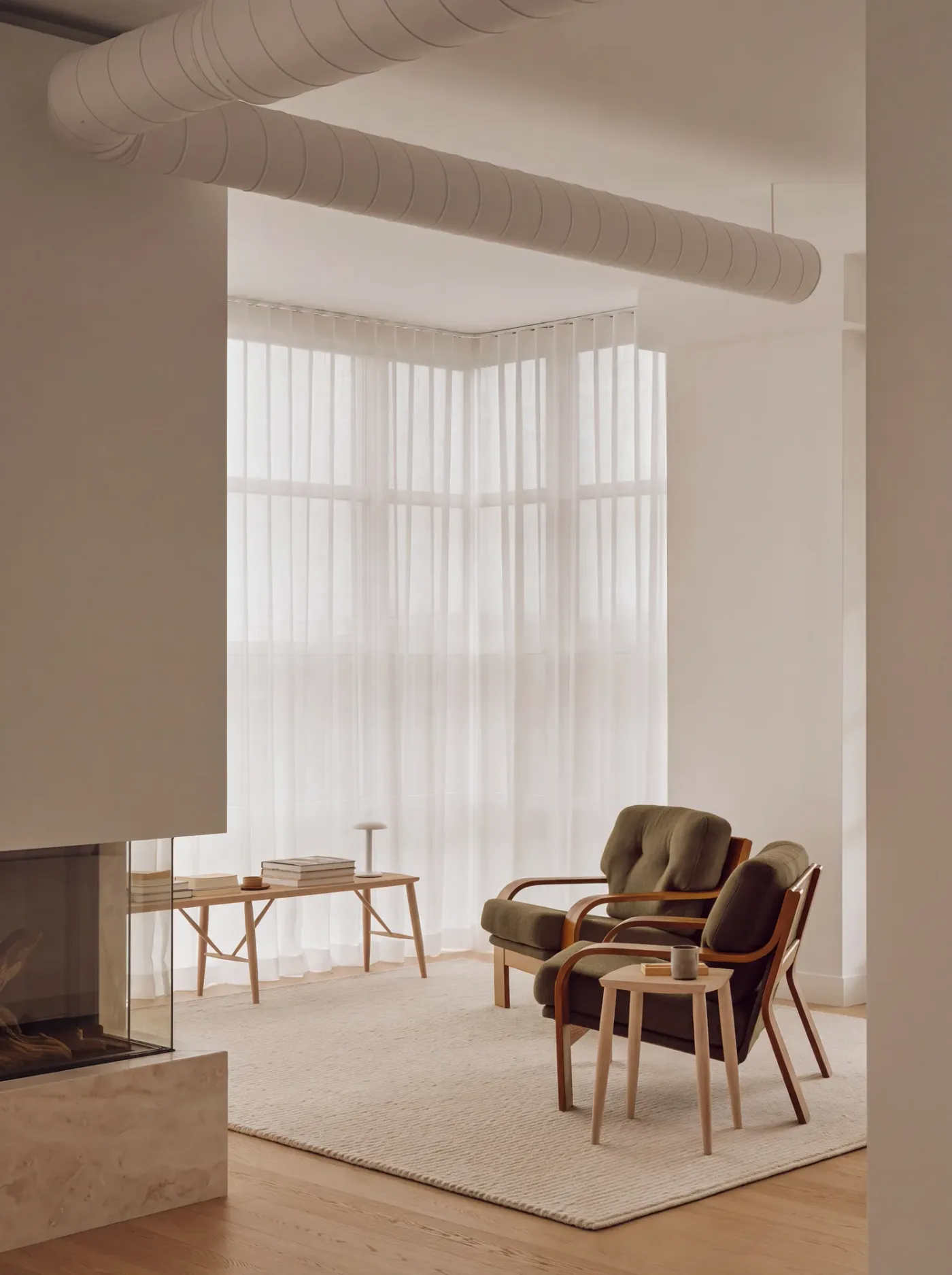 3D Interior Rendering for London interior design studio — Pale Oak and Linen
