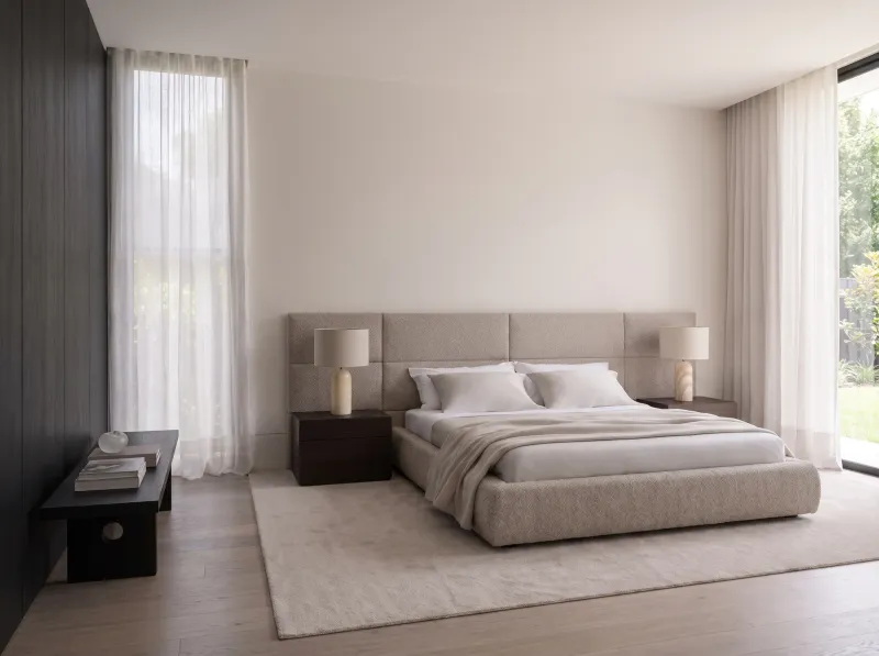 3D Interior Rendering for Melbourne interior design studio — Bronze and Bouclé, view 15