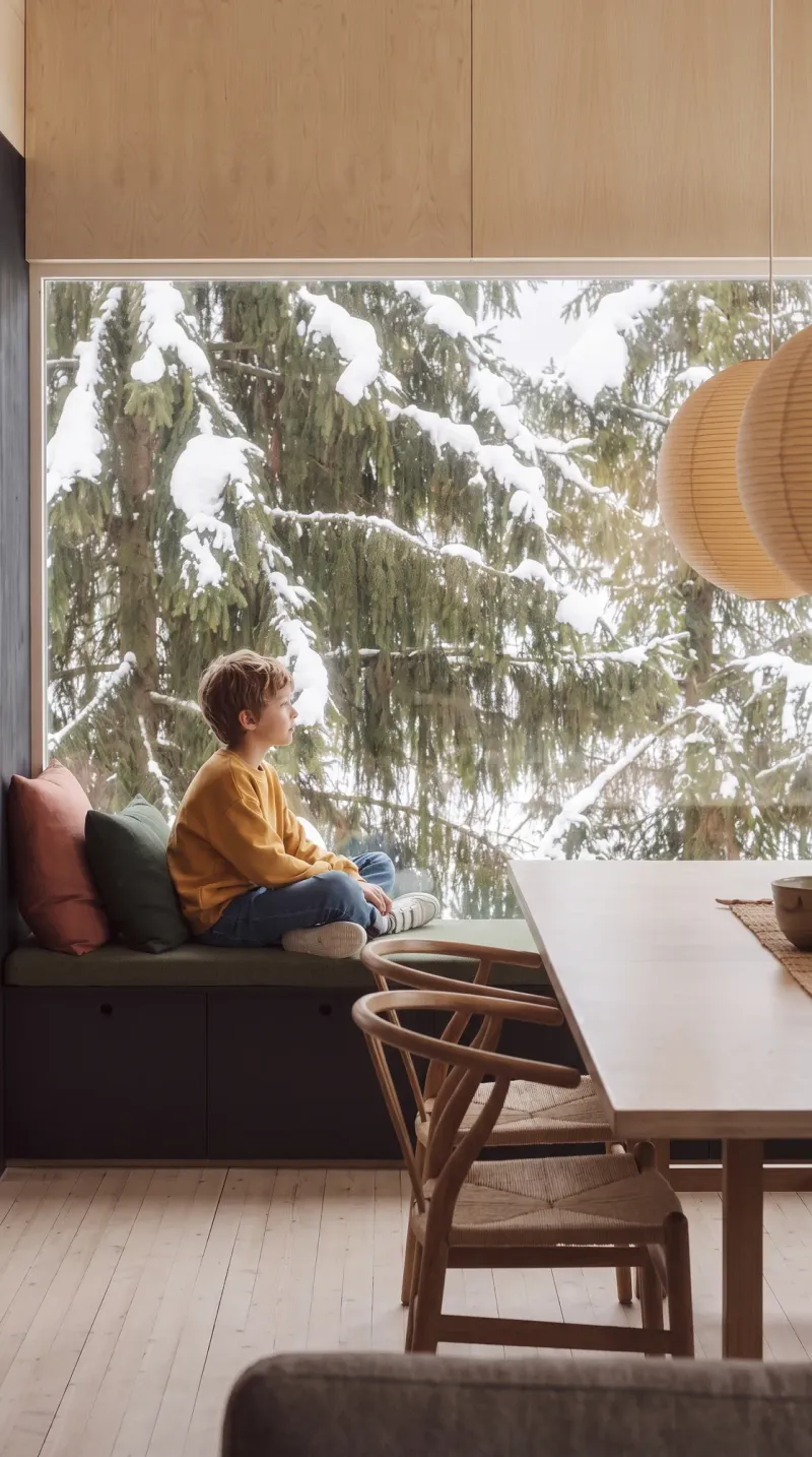 Architectural Rendering for Norwegian architecture studio — Warm Wood, Cold Forest, view 17