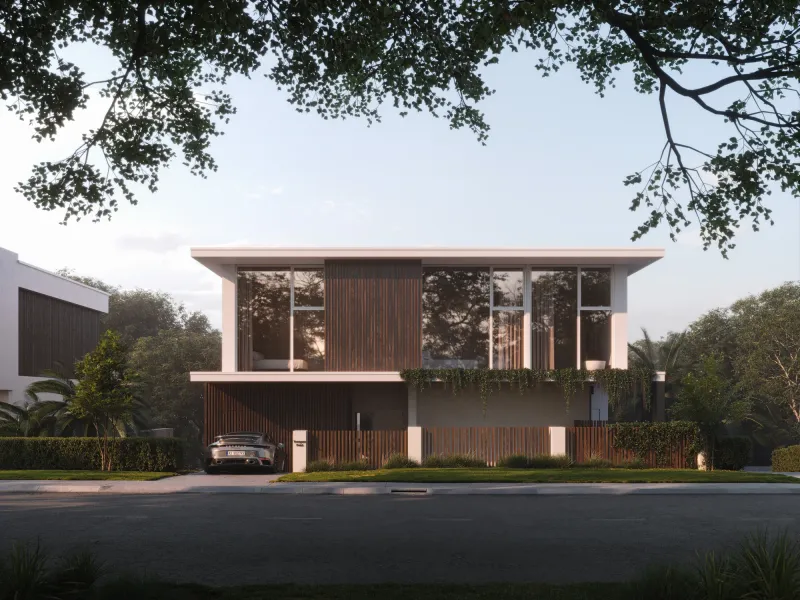 Architectural Rendering for Made by Alas — Tennyson Point Residence, view 2