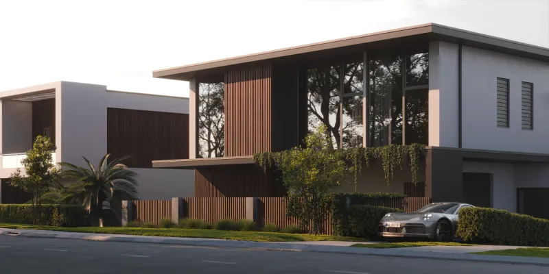 Architectural Rendering for Made by Alas — Tennyson Point Residence, view 7