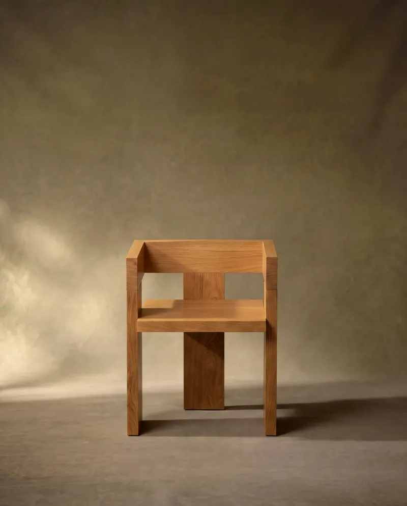 3D Furniture Rendering for Sydney furniture workshop — Stacked Oak, view 3