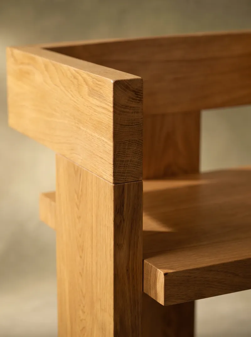 3D Furniture Rendering for Sydney furniture workshop — Stacked Oak, view 5