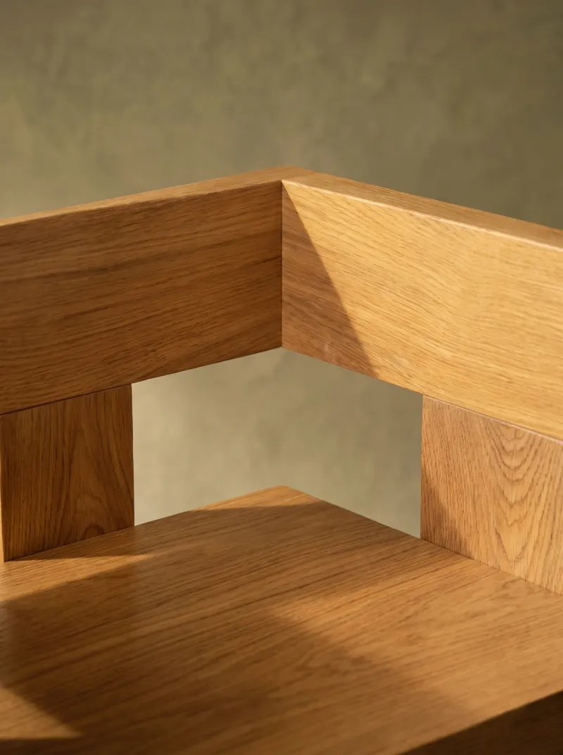 3D Furniture Rendering for Sydney furniture workshop — Stacked Oak, view 6
