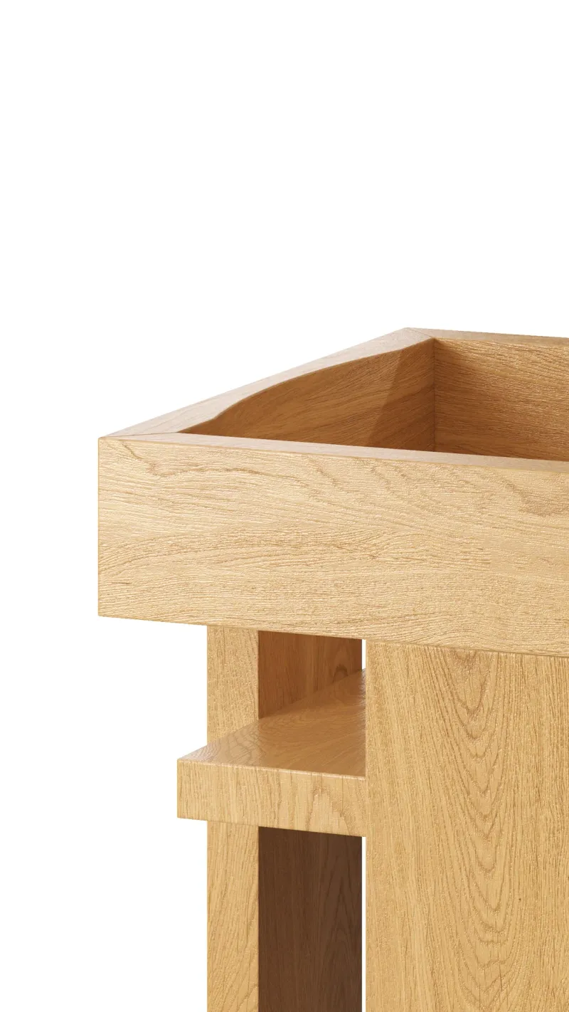 3D Furniture Rendering for Sydney furniture workshop — Stacked Oak, view 10