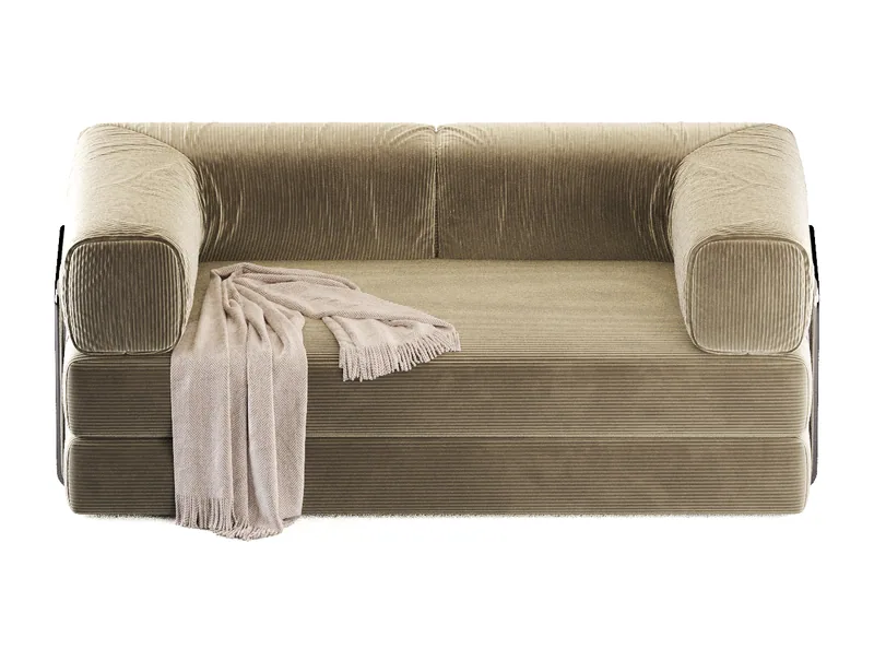 A two-seater sofa you can turn and tilt