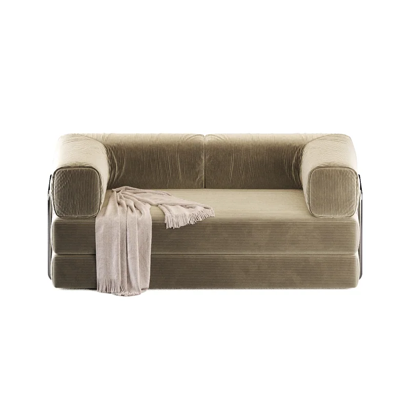 A two-seater sofa turning through every angle